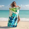 Personalized customized proof beach towel with Pokémon pattern - soft, absorbent,quick-drying,perfect swimming,camping&bathing