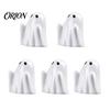 Miniature Halloween Figures for Crafts 5Pcs Mini Ghost Figurines, Tiny Resin Ghosts Decoration, Reusable Holiday Ornaments Spooky Tiered Trays