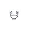 1PC G23 Titanium Nose Rings Lip Eyebrow Piercings Ear Septum Helix Cartilage Piercing Labret Nariz Septum Piercings Body Jewelry