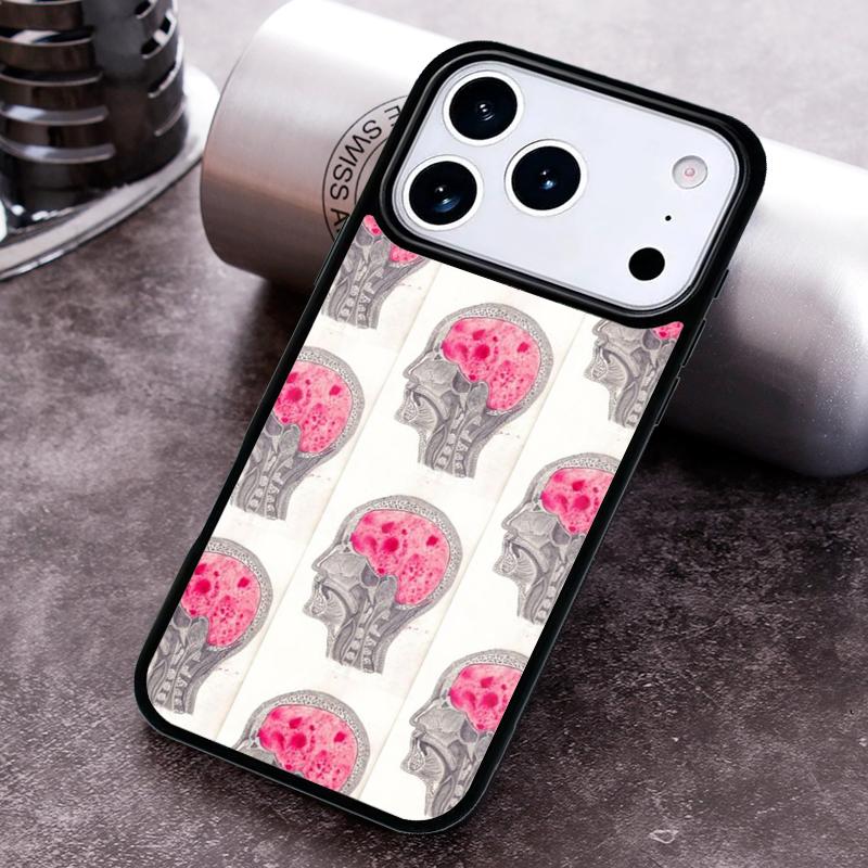 Brain Art Phone Case For iPhone 17 16 15 14 13 12 11 Pro Max Plus 17Air Soft Silicone Cover