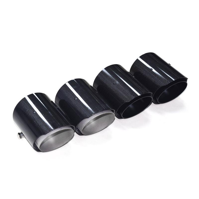 BMW M2/M3/M4 Carbon Fiber Exhaust Tip - Black AK Weld-Free