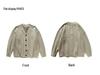 Unisex Japanischer Retro V-Ausschnitt Wollcardigan - Warm, Einfarbig, Knopfleiste Pullover