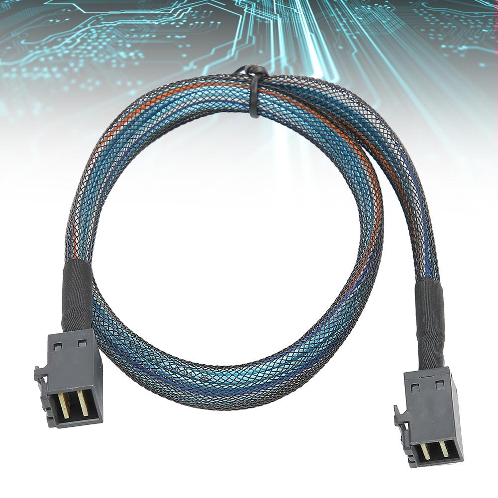 Cabo Adaptador Cabo de Dados SFF-8643 para SFF8643 H0106 Servidor Embutido Mini SAS HD36P Nylon