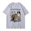 Serotonin In This Economy Funny Cat Meme TShirt Women Casual Trendy Short Sleeve T Shirt Streetwear Women Clothing Graphic Y2K