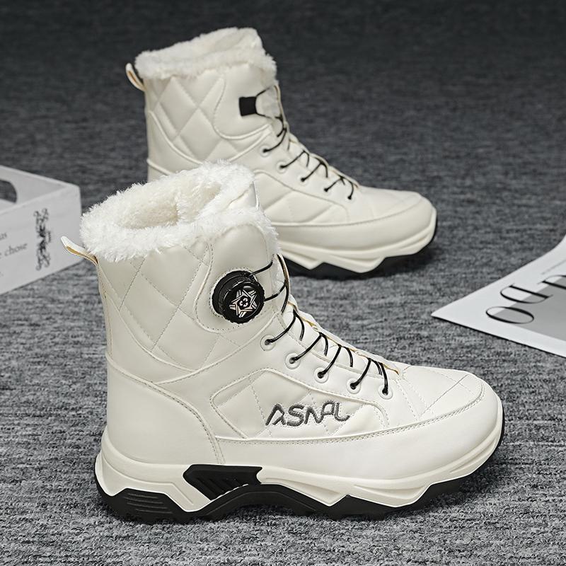 TUINANLE Hochwertige Herren-Schneestiefel Warme Plüsch-Winterschuhe Outdoor-Schneestiefel Damen Rutschfeste Plateau-Schuhe