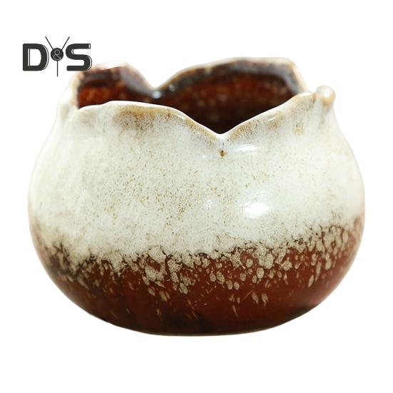 Eco Friendly Flower Pot Smooth Edge Practical Outdoor Plant Ceramic Flower Pot Container