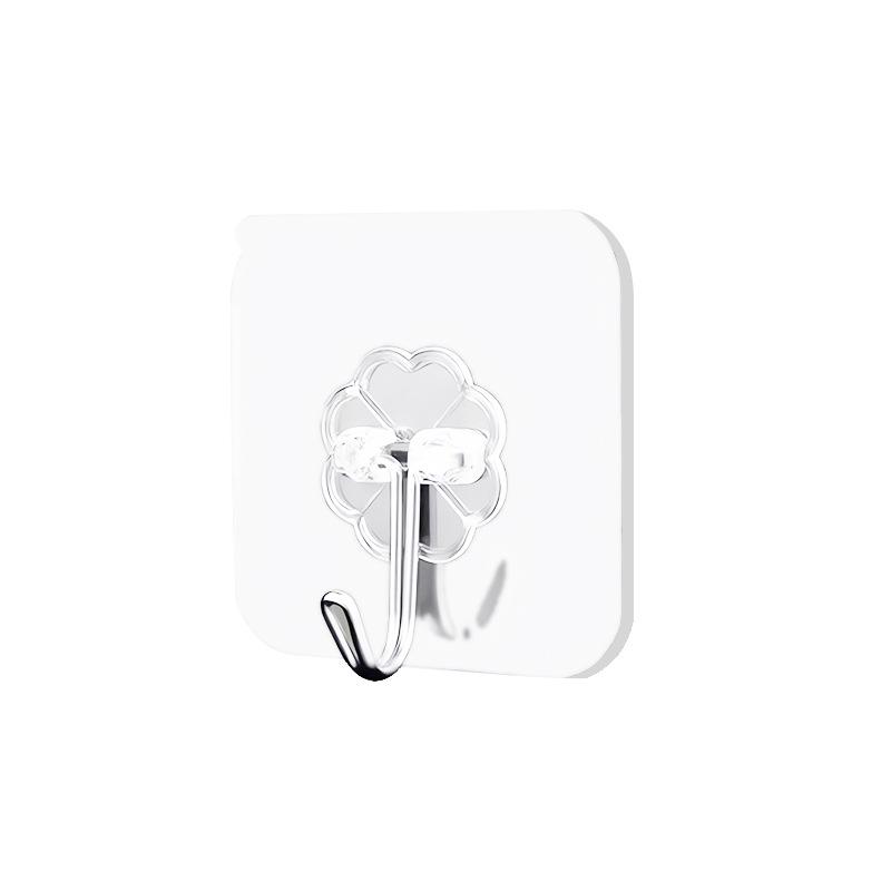 10 Pack No-Trace Strong Adhesive Hooks for Kitchen and Door Walls