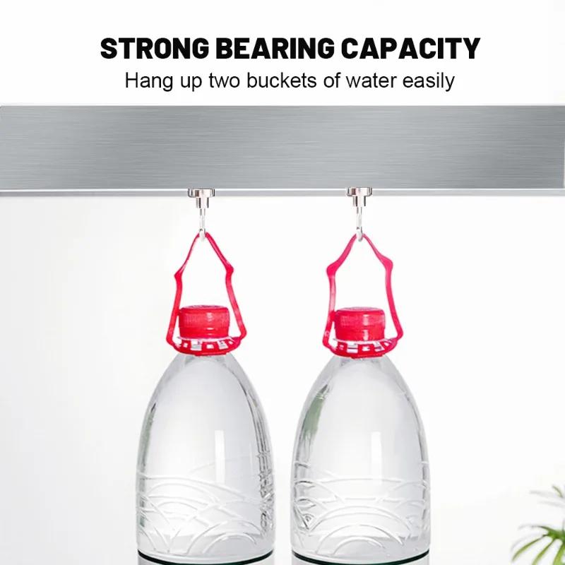 20/1 Stück Metall Magnetische Haken Wandmontiert Schwerlast Starker Magnet Haken Schlüssel Mantel Aufhänger Zuhause Küche Badezimmer Organizer