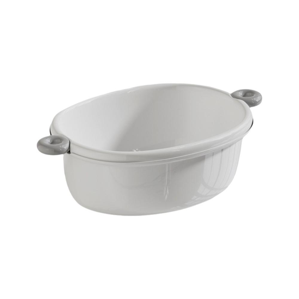 Large Capacity Vegetable Washing Basin Plastic Vegetable Rinsing Basket  Kitchen белый