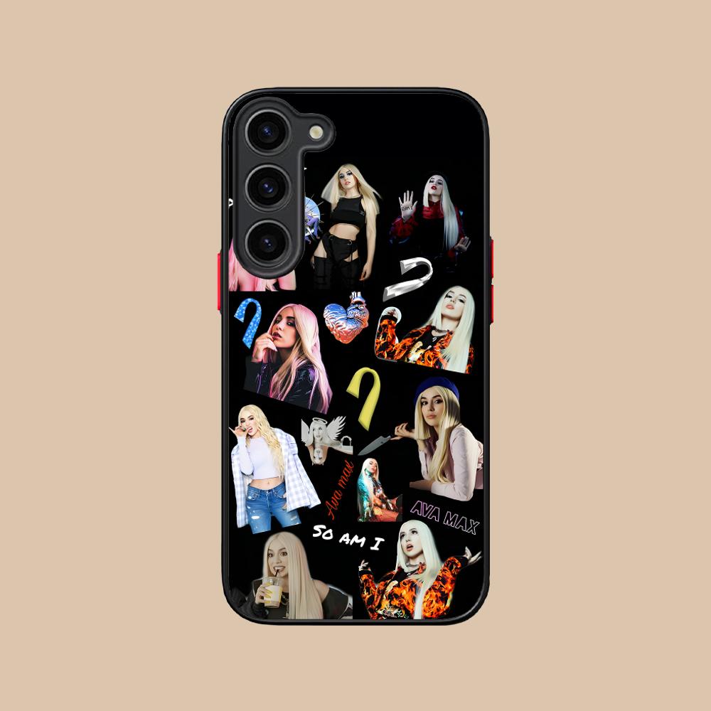 Fashion Ava Max Silicone Mobile Phone Case for Samsung Galaxy S26 S25 S24 S23 S22 S21 Plus FE Ultra Colorful Cover
