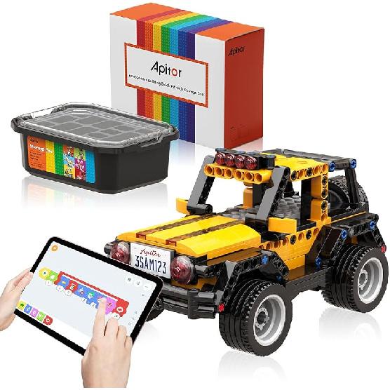 Robot J Creative Robot Building Kit, 6-in-1 Programmable App Remote Control Robot/Tank STEM Learning Toy, Educational Coding Gifts for 7-8 8-12 Years