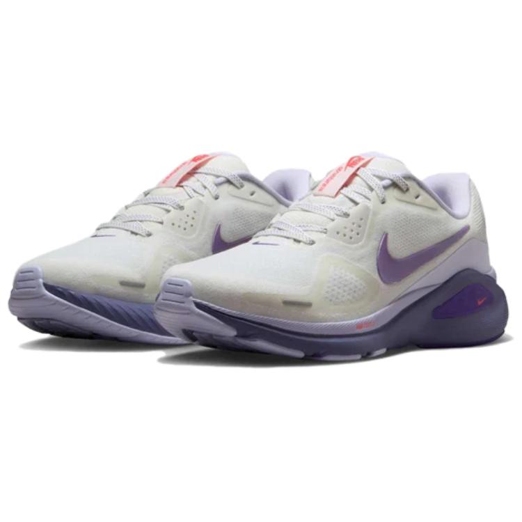 Nike Structure 26 Summit White Wild Grape Women Sneakers Amethyst-Tint Dusty-Amethyst Bright-Crimson HJ1101-102