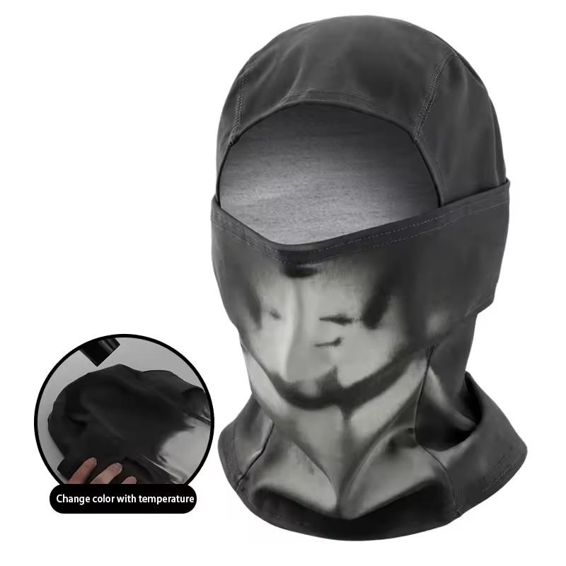 

Temperature Sensitive Breathing Color Changing Headgear - Outdoor Cycling Mask With Gradient Thermal Sensing сірий колір