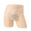 Men's Elastic Underwear, Hollowed-out Leaking Ring Chain Four-corner Sex Underwear, Men's Sex Underwear