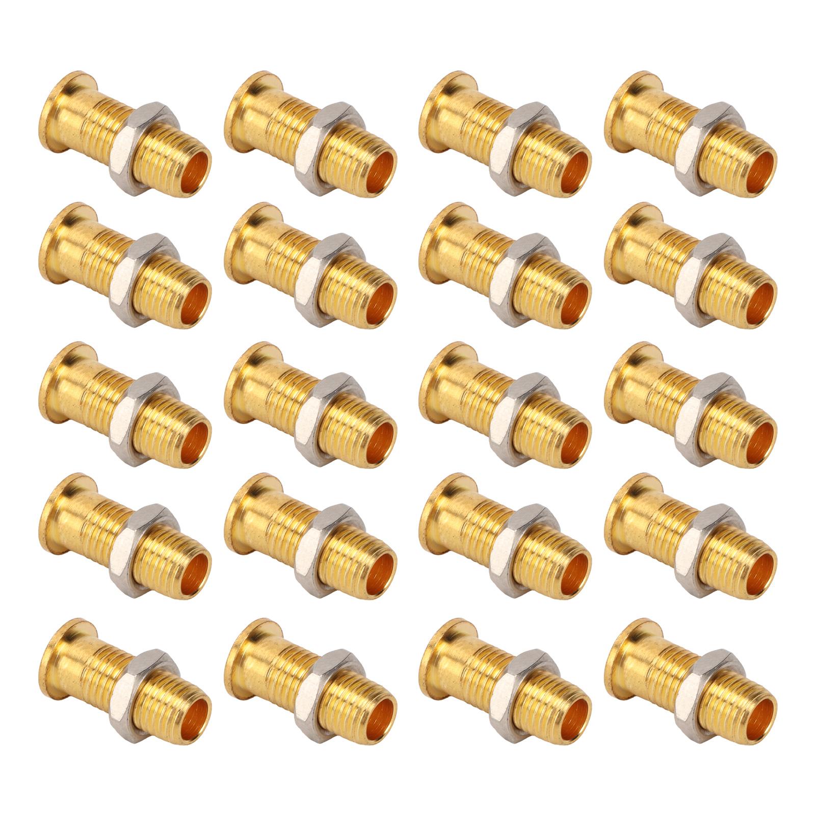 

20Set 21.140 4mm Panel Banana Socket Copper Female Gold Plated Banana Jack with M6 Hex Nut for Electrical Test
