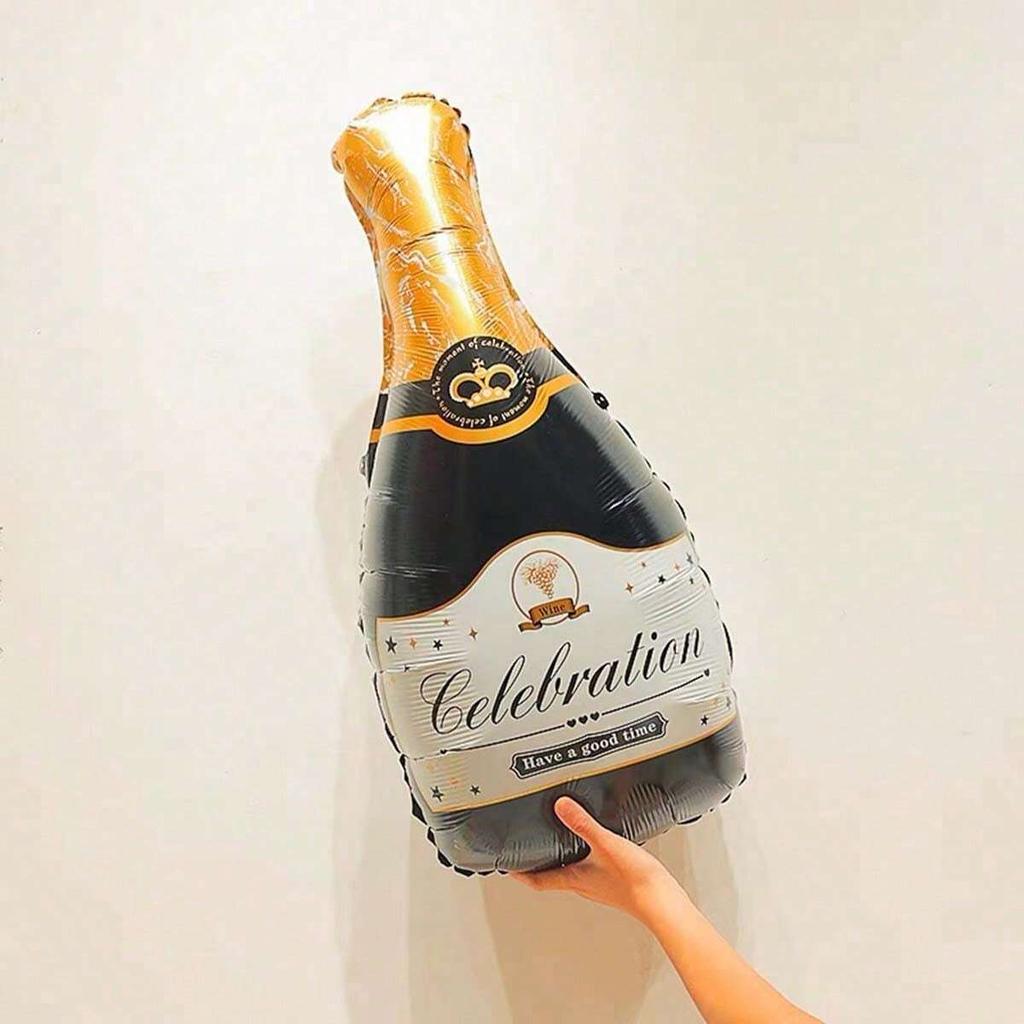 1PC Champagne Aluminum Film Balloon Large Birthday Party Wedding Wedding Decoration Arrangement Wine Glass Aluminum Ballon Foil