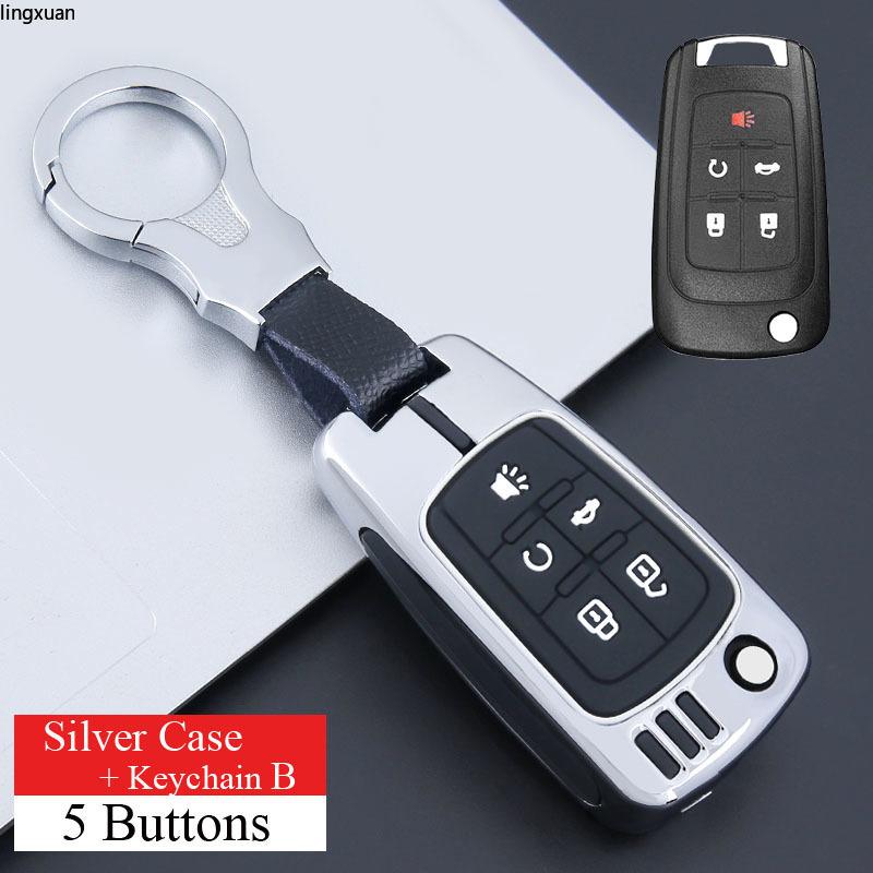 Zinc Alloy +Silicone Car Key Case for Buick For Chevrolet Cruze Aveo Trax Opel Astra Corsa Meriva Zafira Antara J Remote Protect