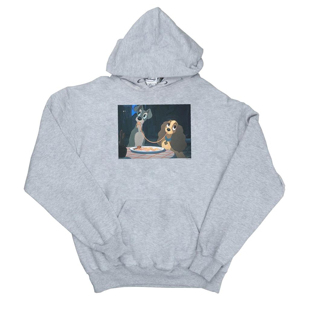 Disney Womens/Ladies Lady And The Tramp Spaghetti Slurp Hoodie
