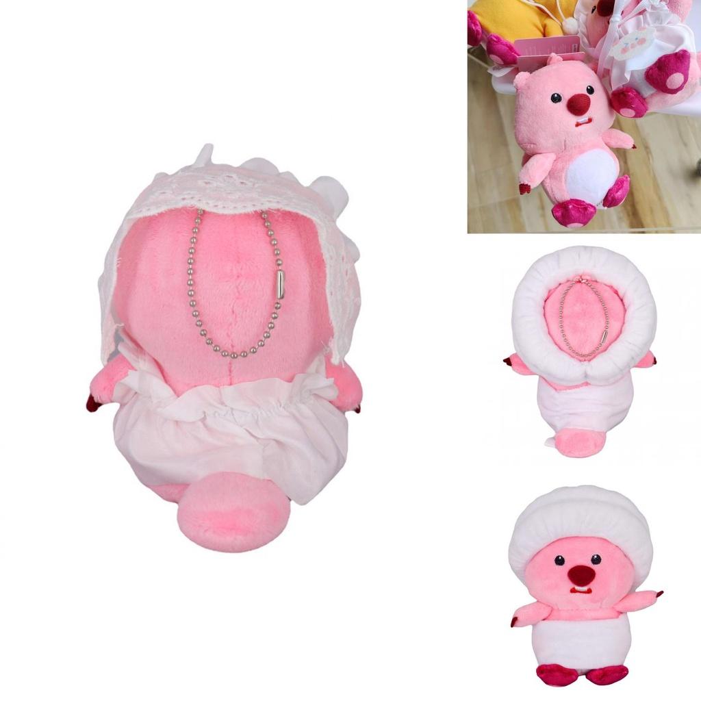 Weiches kuscheliges Loopy Pororo der kleine Pinguin Plüschtier Anhänger Schlüsselanhänger Weihnachtsgeschenk für Mädchen