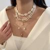 4Pcs/Set Vacation Shell Starfish Seed Bead Long Necklace Summer Beach Ocean Theme Boho Layered Jewelry For Women