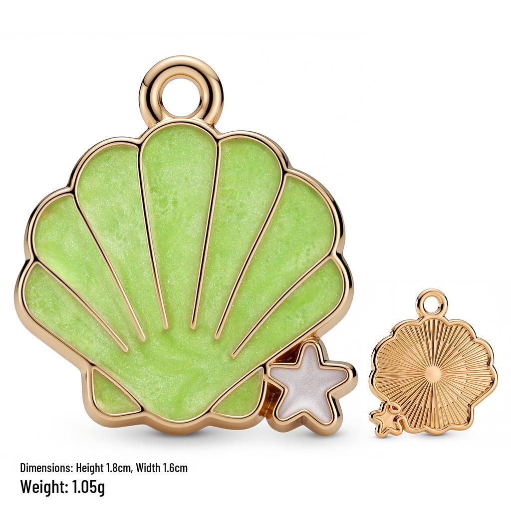 Colorful Alloy Ocean Charm Pendant for DIY Bracelets & Keychains