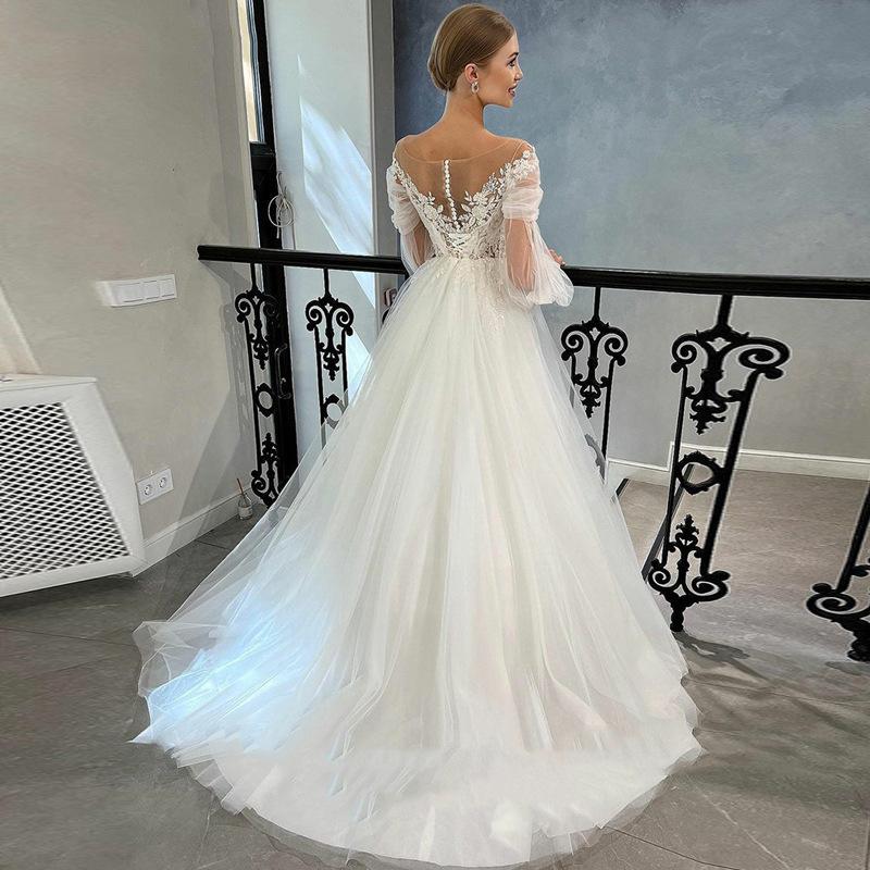 Evening dress 1011 A new European and American light wedding dress