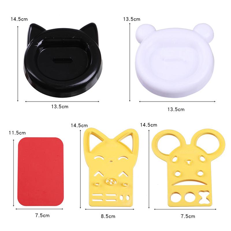 5 Pack Cute Cartoon Kids Bento Sushi Nori Rice Mould Decorating Knife Bento Machine Sandwich Diy Tools Kitchen Accessories
