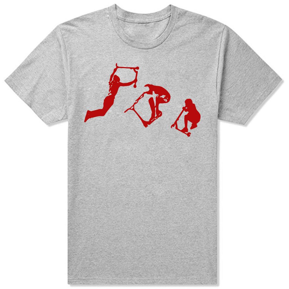 Roliga Stunt Scooter Scoot T-shirts Sommarstil Grafisk Bomull Streetwear Kortärmad Födelsedagspresenter T-shirt Herrkläder