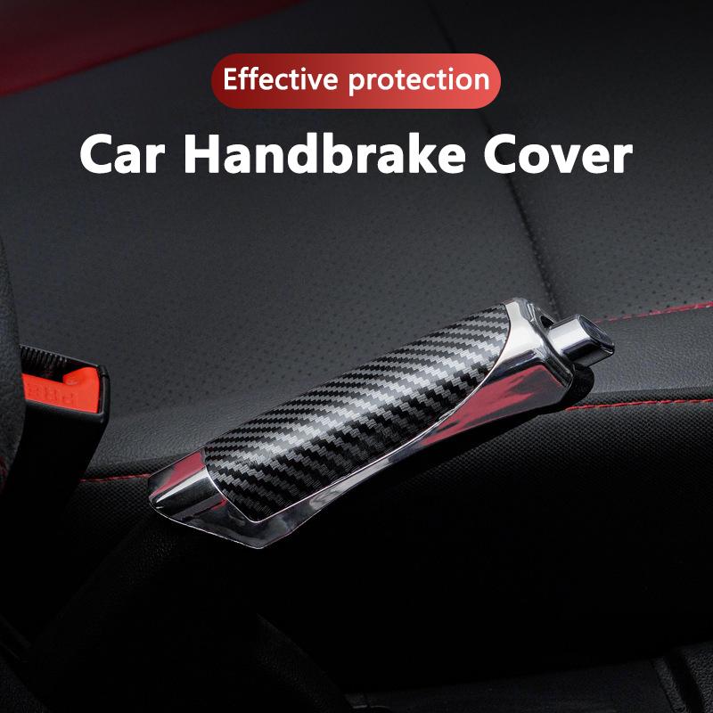 New Car Handbrake Cover Carbon Fiber Auto Handbrake Grips Protector For Opel Astra GTC Insignia Antara Meriva Zafira Accessories
