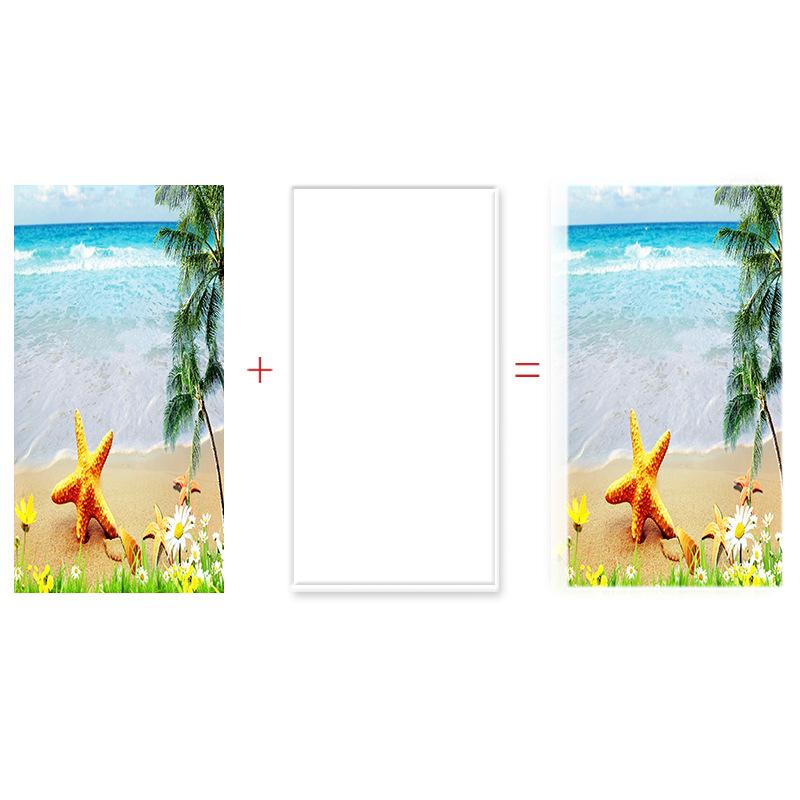 Beach Ocean Bathroom Shower Curtain Bath Towel Floor Mat Five-Piece Set Toilet Toilet Carpet Shower Foot Mat