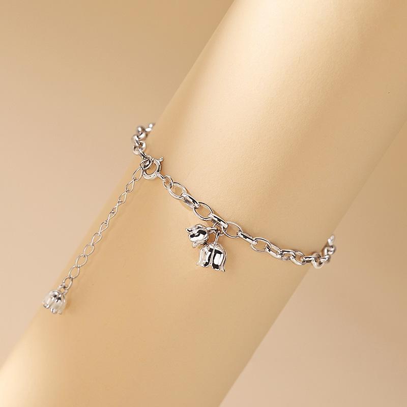 New Linglan Flower Bracelet Women's Style Tassel Versatile Light Luxury Small and Elegant Boudoir Handicraft