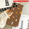 2DFlat Sweet Desserts Pattern Phone Case All inclusive film hard iPhone case, compatible with iPhone 18 Pro Max 17 16 15 14 13 12 11