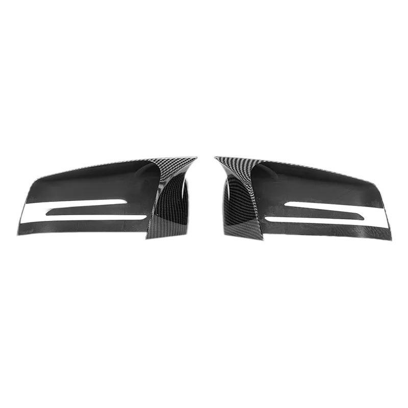 Glänzend schwarze Stierhorn-Rückspiegelabdeckung für 2007-2014 Mercedes C-Klasse W204/W176/W212.