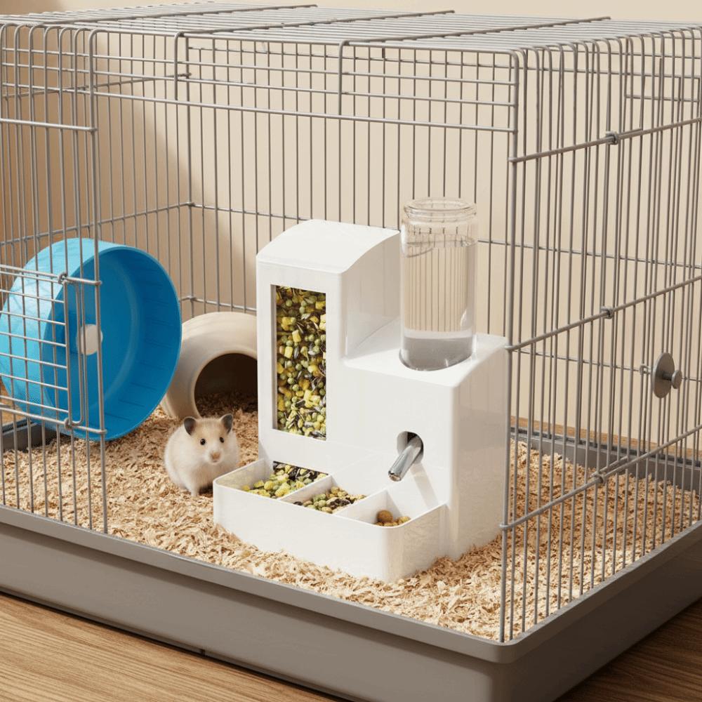 Large Capacity Automatic Hamster Feeder Leak Proof No Drip Pet Drinking Fountain Removable Plastic Pet Water Kettle