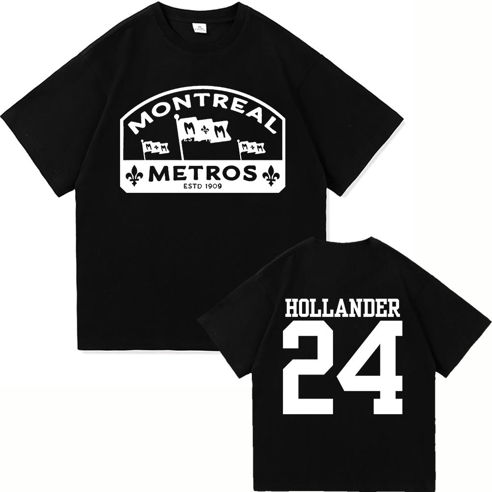 

Shane Hollander 24 Montreal Metros Tee Hot TV Heated Rivalry Graphic Print Tshirt Cotton Loose WomenMen Tshirts Print Clothing S