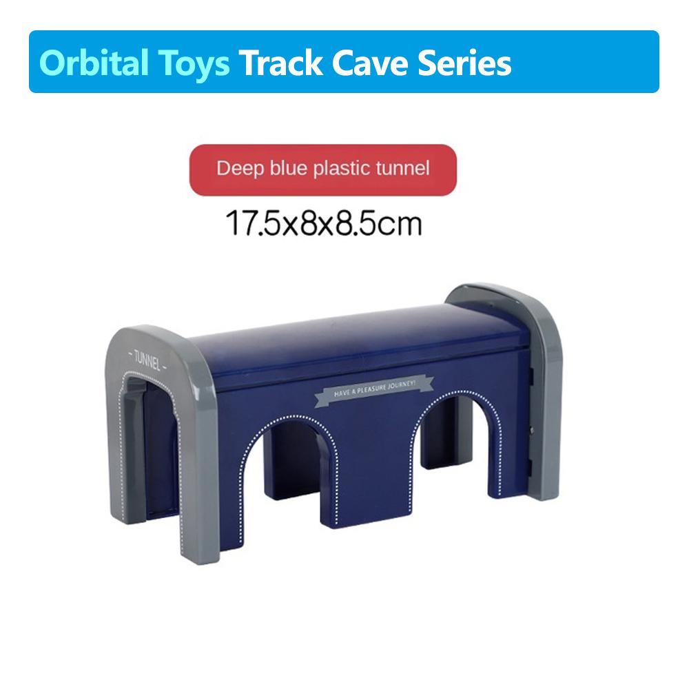 New Small Cave Tunnel Train Building Block Track Accessories Kids Wooden Track Compatible Toys S8