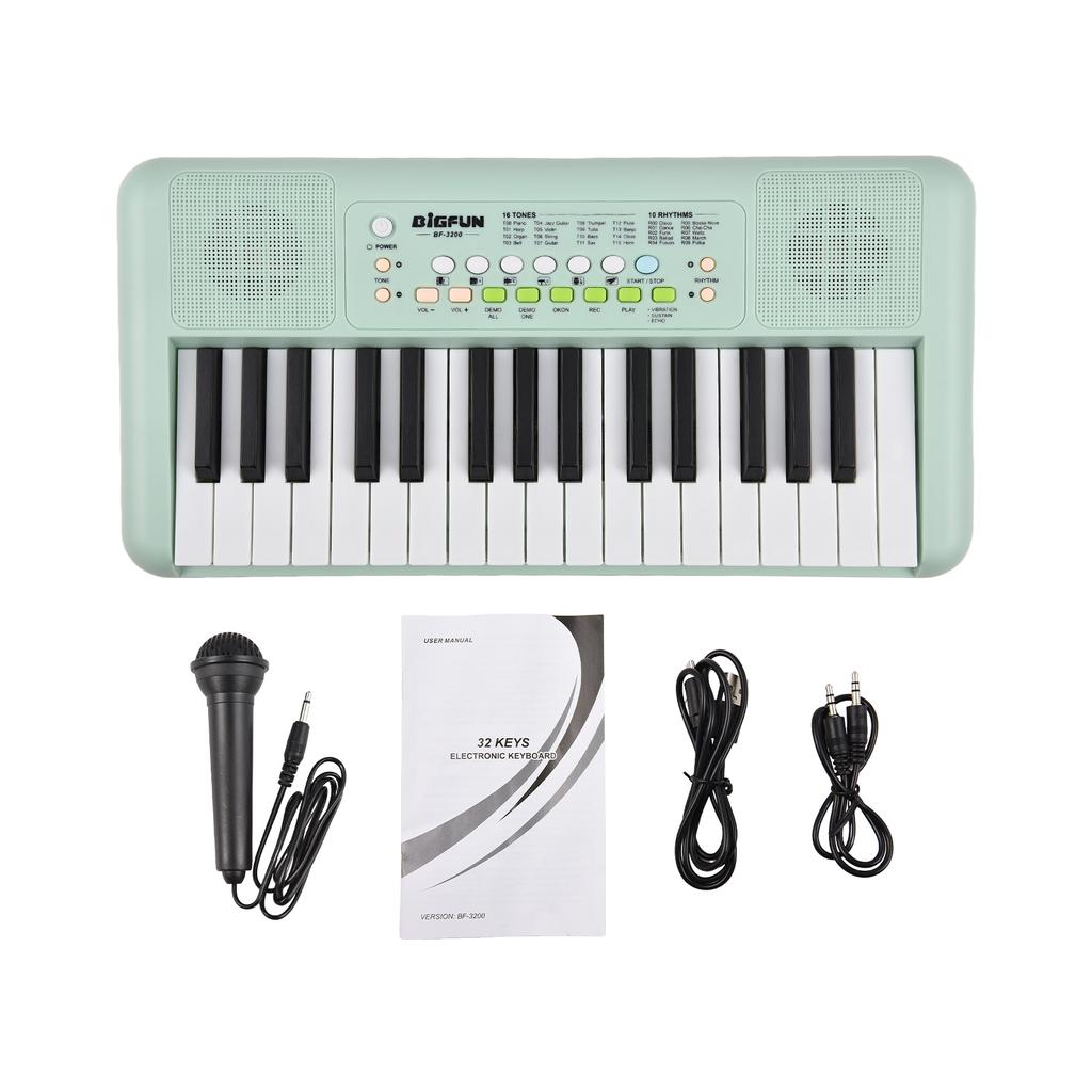 32 tasten Elektronische Tastatur Klavier 16 Töne 10 Rhythmen 10 Demos Dual Lautsprecher Musikinstrument mit