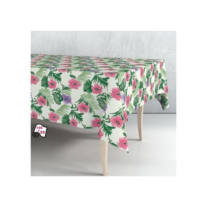 Ubrus - Exma - Jarní květiny - 140cm x 25m - Guma - Není pratelný