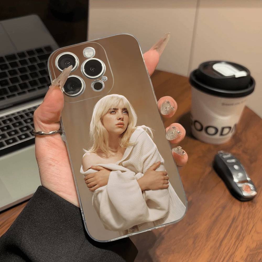 B-Billie E-Eilishes Phone Case for iPhone 17 16 15 14 13 12 11 Pro Max Plus Soft Cover Personalized DIY