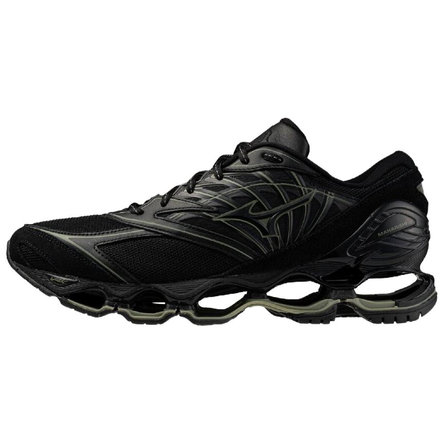 Mizuno X Maharishi Wave Prophecy LS Comfortable Reflective Running Shoes Unisex sneaker Black D1GD261701 43