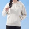Puma Sports Lifestyle Series Logo Embroidered Hooded Casual Long Sleeve Sweatshirt Women Sweatshirt White 680146-87