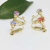 10 Pieces Clip On Earring Converter with Easy Open Loop for DIY 12mm