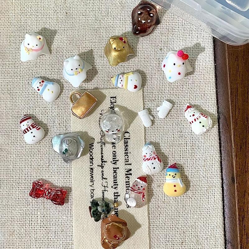 Christmas Gift Silicone Snowman Nail Carving Mold Nail Decorations Nails Diy Design Stereoscopic Stamping Plate Manicure Tools