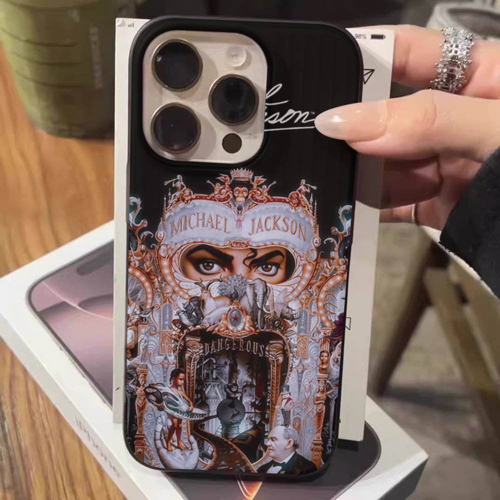 Pop Singer Michael Jackson Phone Case For IPhone 17 16 15 11 12 13 14 Pro Max Soft Corrugated Silicone Cover Case