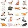 Cute PVC Simulation Cat Model Siamese Ragdoll Persian Cat Lifelike Realistic Pet Figurines Simulation Pet Desktop Ornament