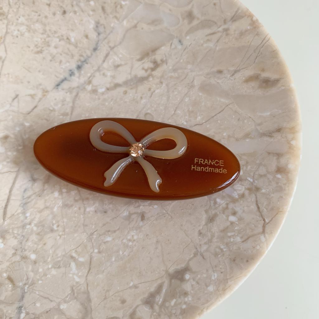 Acetate Hair Clips Bow Oval Geometric Barrettes Side Pins Hairpin Sweet Cute Women Hair Accessories