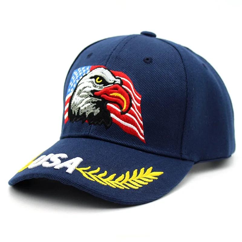 Unisex Baseballkappe 3D USA Adler Stickerei Kappe Herren und Damen Outdoor Sport Hüte