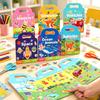 Reusable Quiet Sticker Book,Early Educational Scene Sticker Book,Enlightenment Cognitive Puzzle Book Toddlers Focus Training