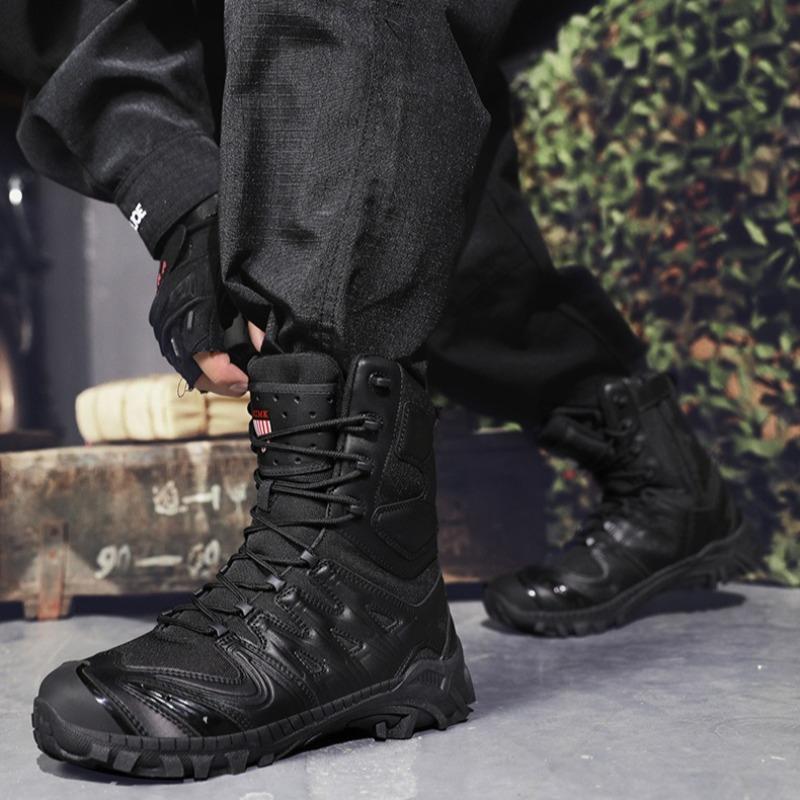 Fashion Men High-top Boots Outdoor Desert Training Shoes New Tactical Boot Fashion Casual Sport Boots for Men Non-slip Hiking Boot Botas