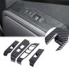 For Lexus GX 2024+ ABS Plastic Carbon Fiber Car Interior Door Glass Lifting Panel Frame Interior Accessories 4Pcs